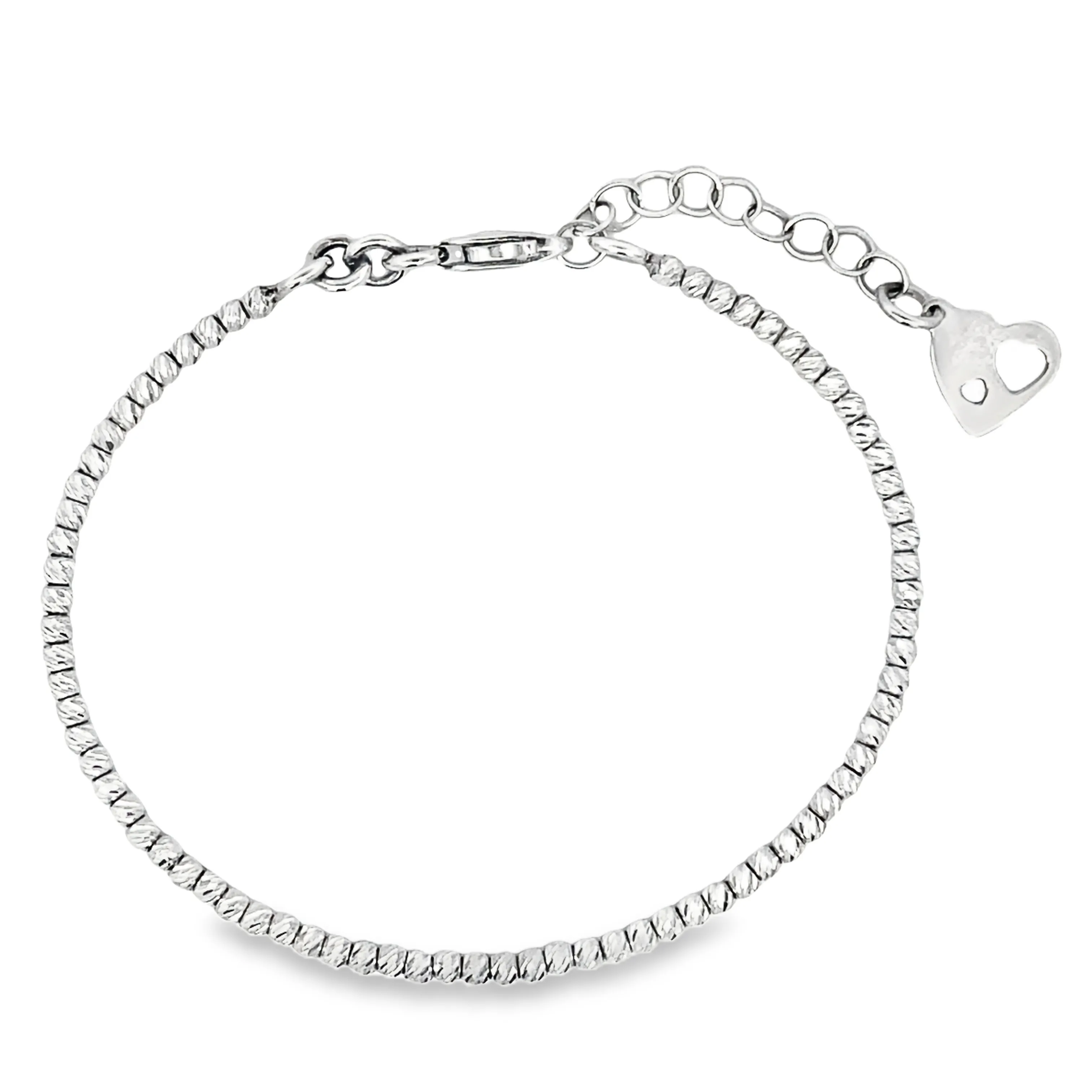 14k bead bangle style bracelet