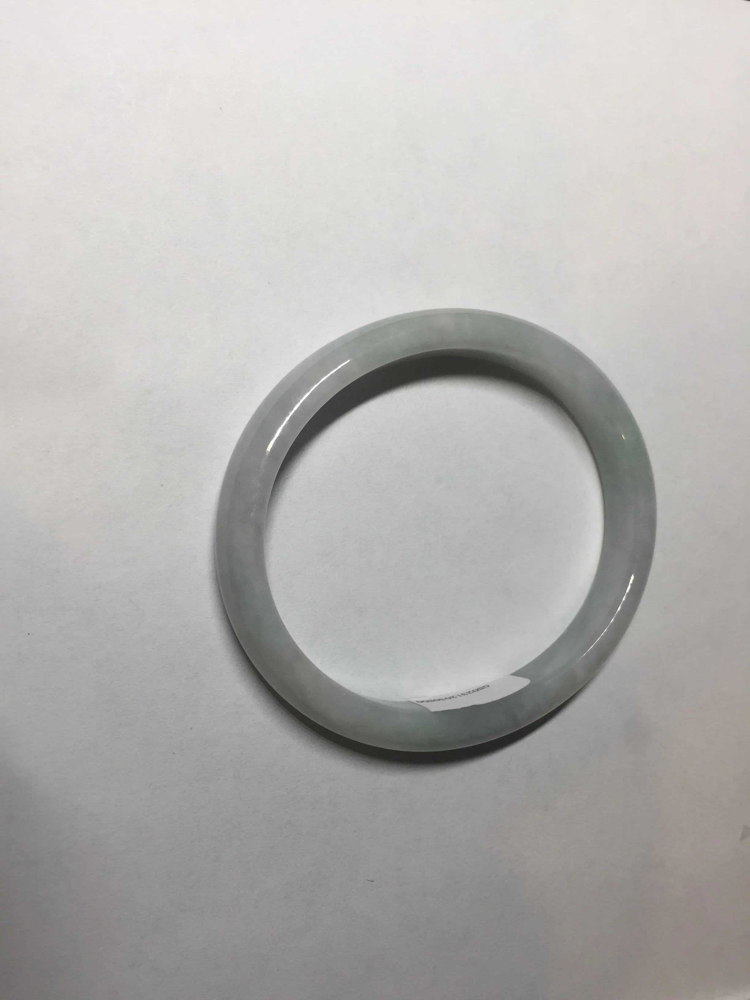 49mm Type A 100% Natural light green oval Jadeite Jade bangle BM71