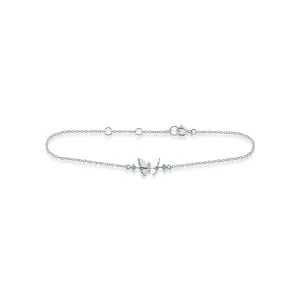 9 karat Weißes Gold Topas 7zoll Armband
