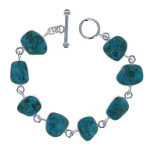 Abstract Turquoise Bracelet