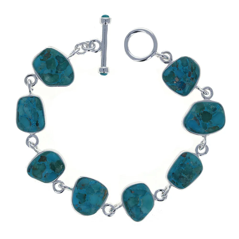 Abstract Turquoise Bracelet