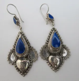 Afghan Lapis Lazuli Earrings