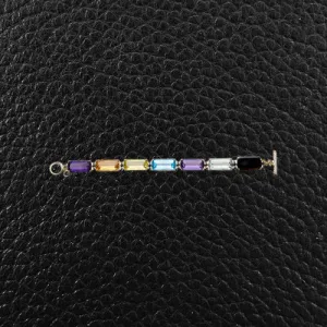 Amethyst, Citrine, Topaz, Lemon Quartz Bracelet