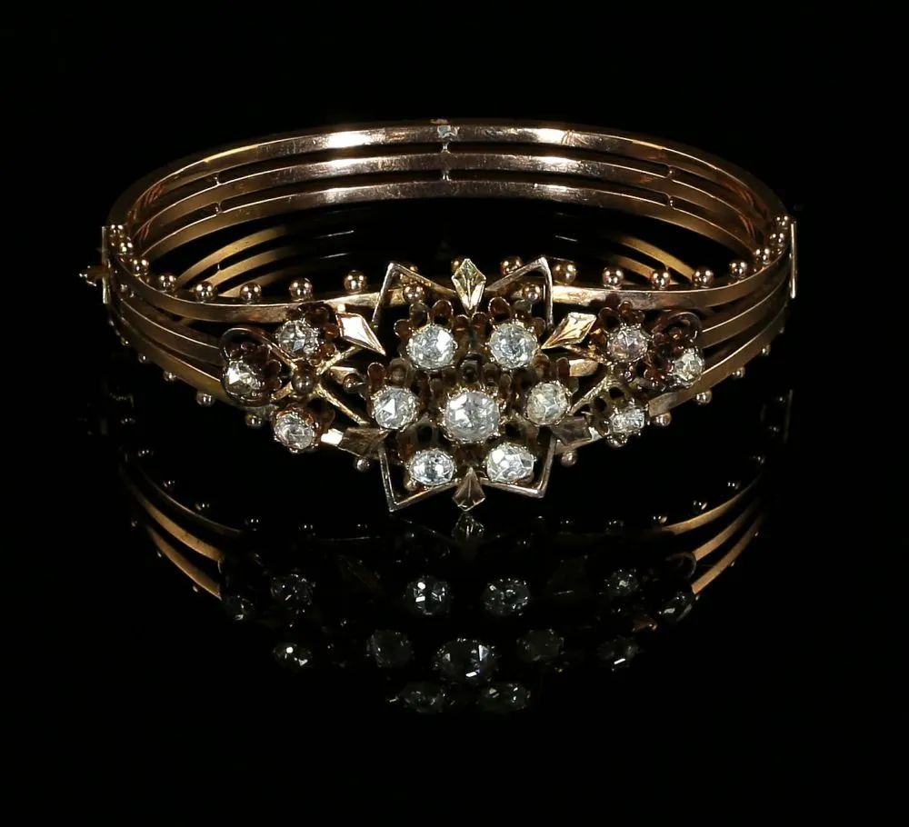 Antique Georgian Diamond Bangle - Circa 1800