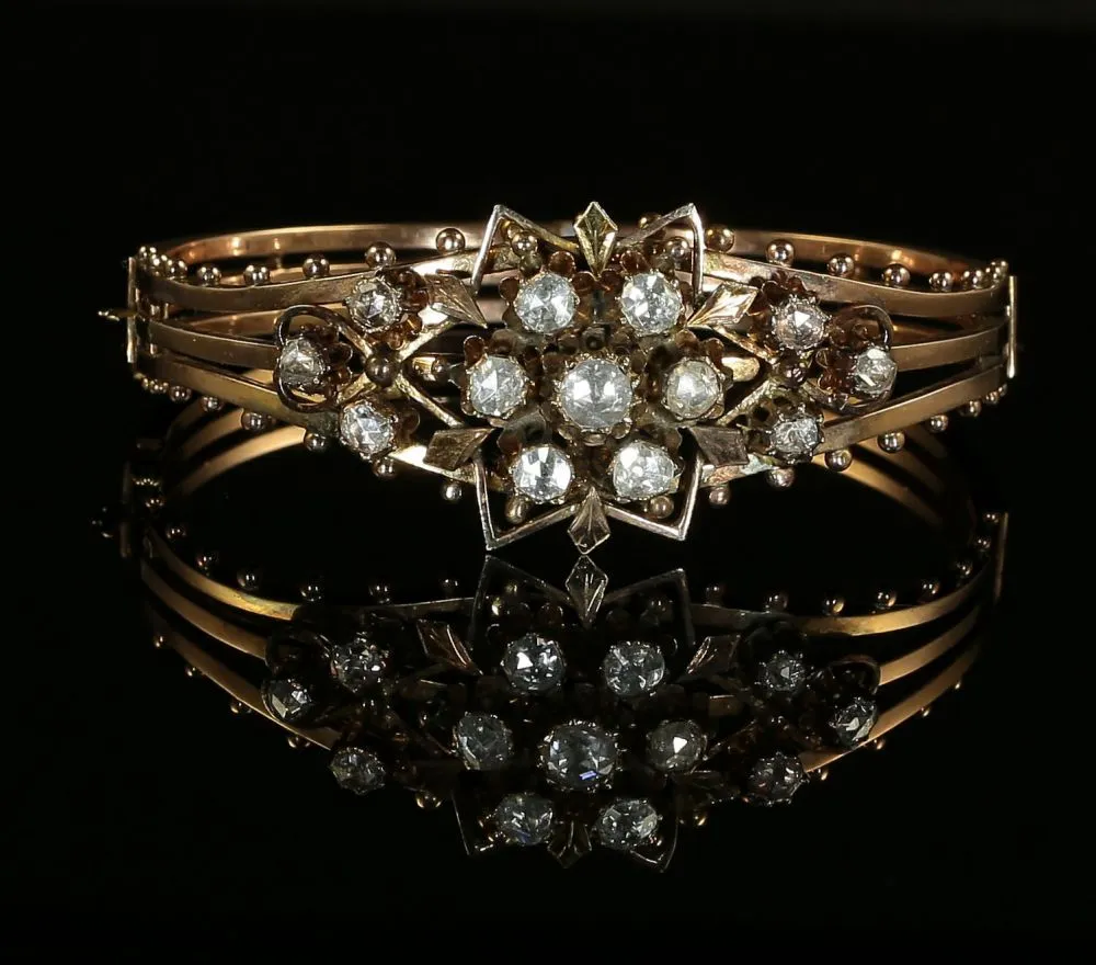 Antique Georgian Diamond Bangle - Circa 1800