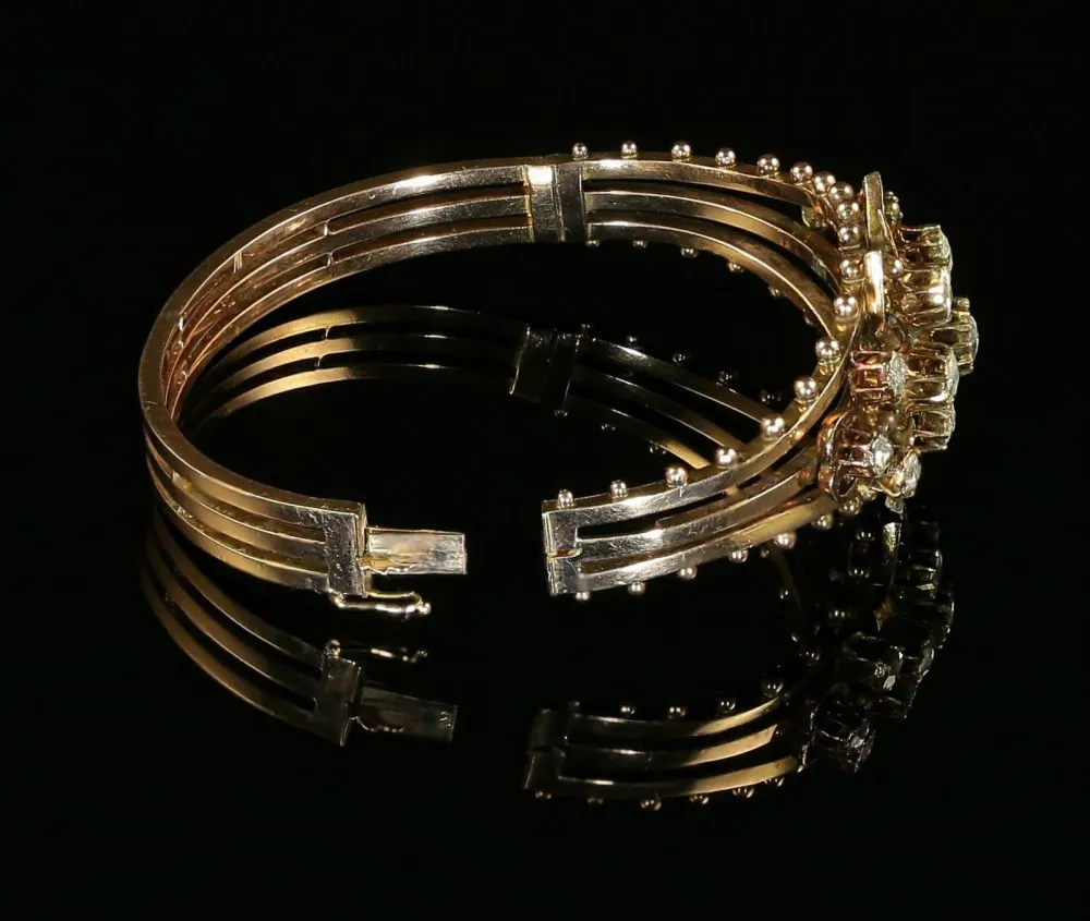 Antique Georgian Diamond Bangle - Circa 1800
