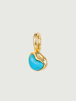 Aphrodite Heart Turquoise Pendant Charm