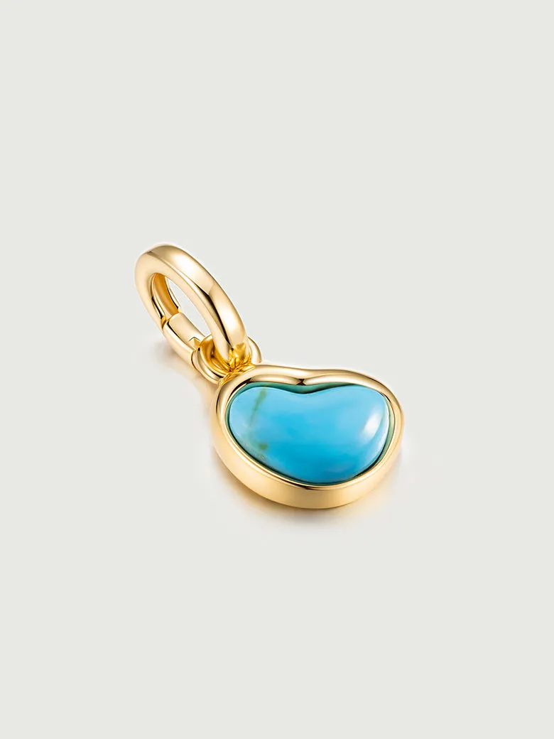 Aphrodite Heart Turquoise Pendant Charm