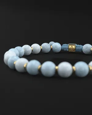 Aquamarine Bracelet 8mm | Prayer