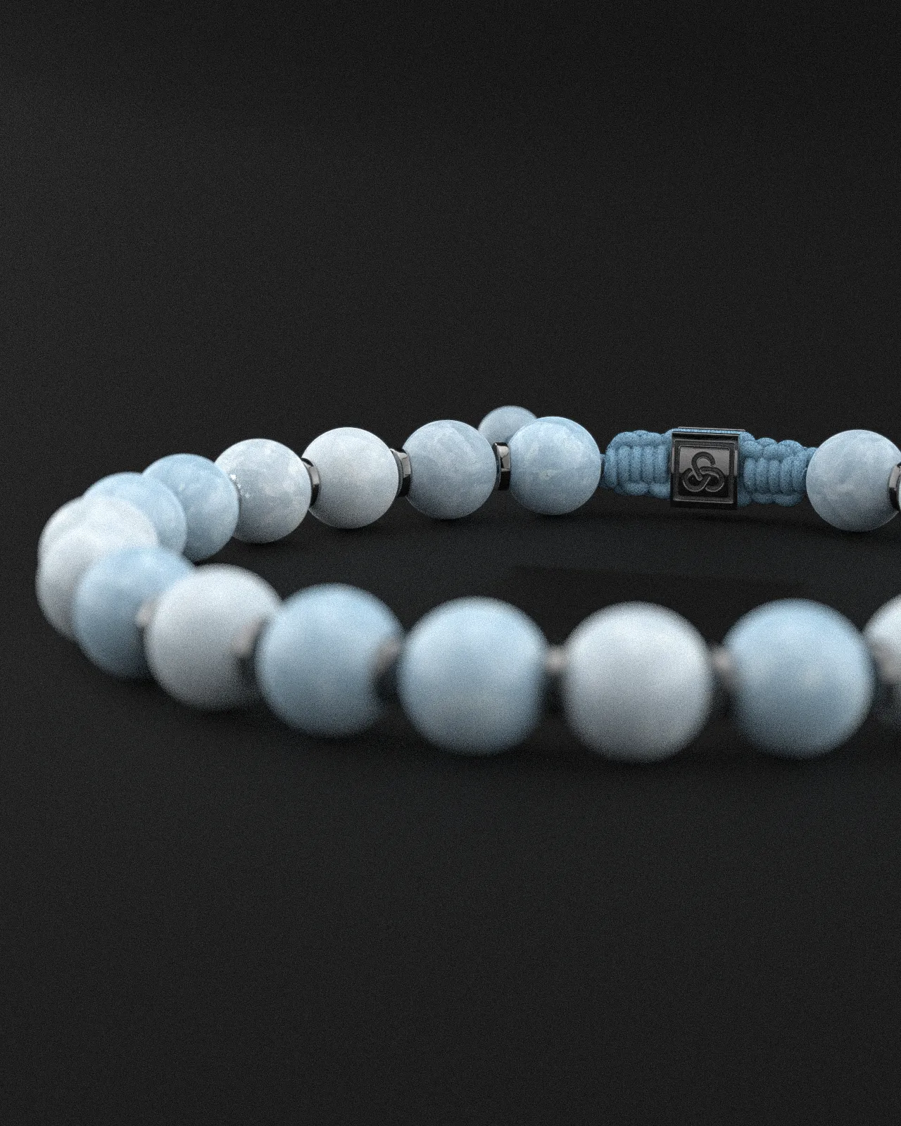 Aquamarine Bracelet 8mm | Prayer