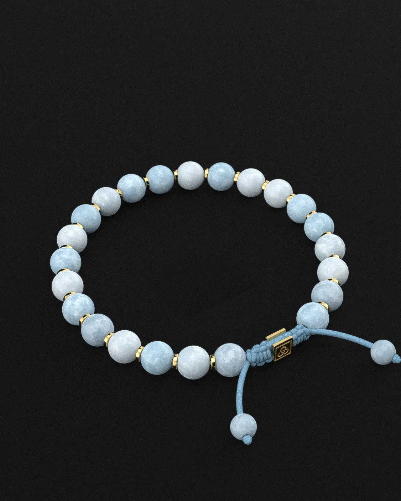 Aquamarine Bracelet 8mm | Prayer