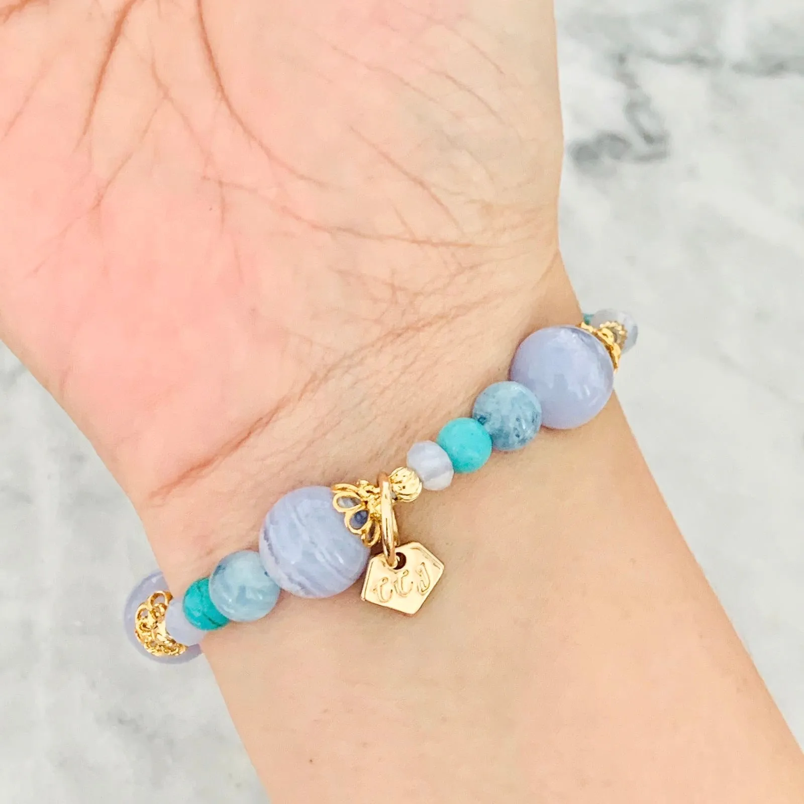 Aquamarine Rainbow Bracelet