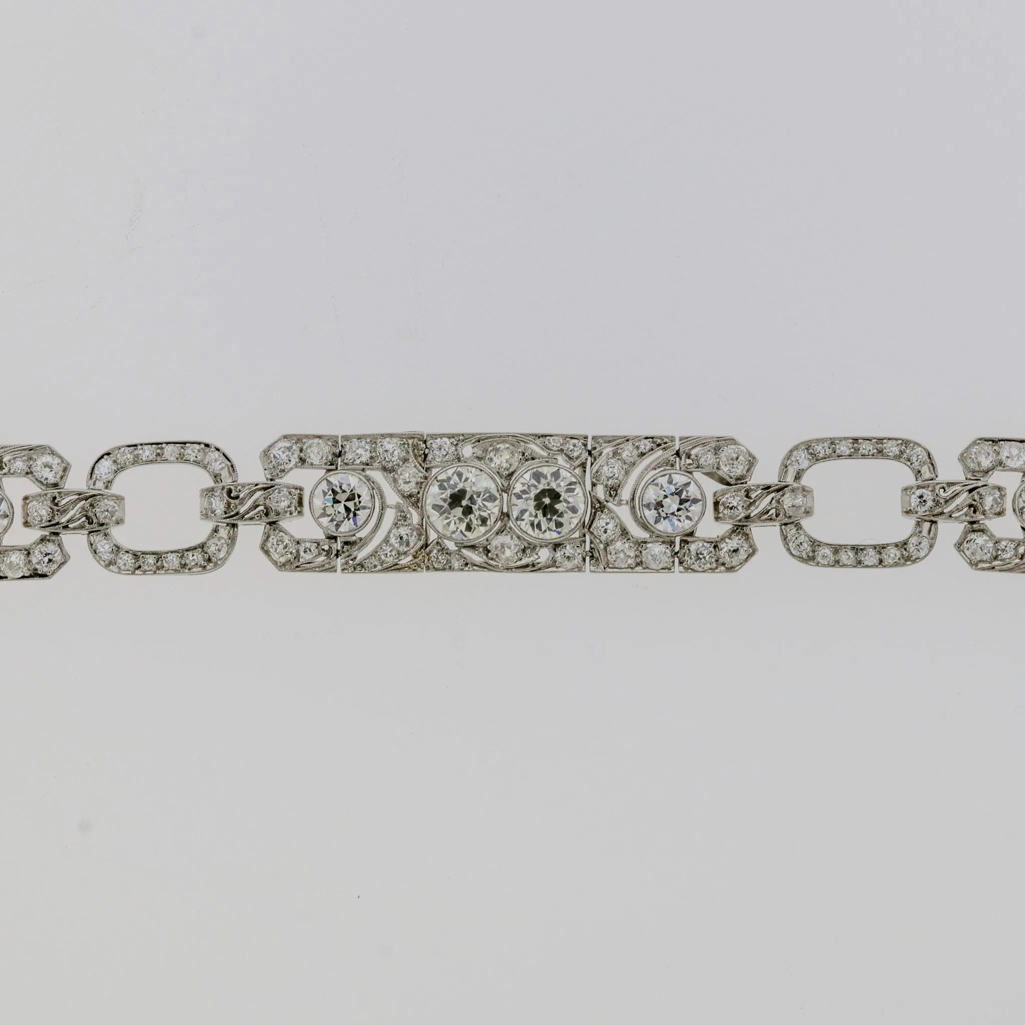 Art Deco Antique Diamond Platinum Bracelet