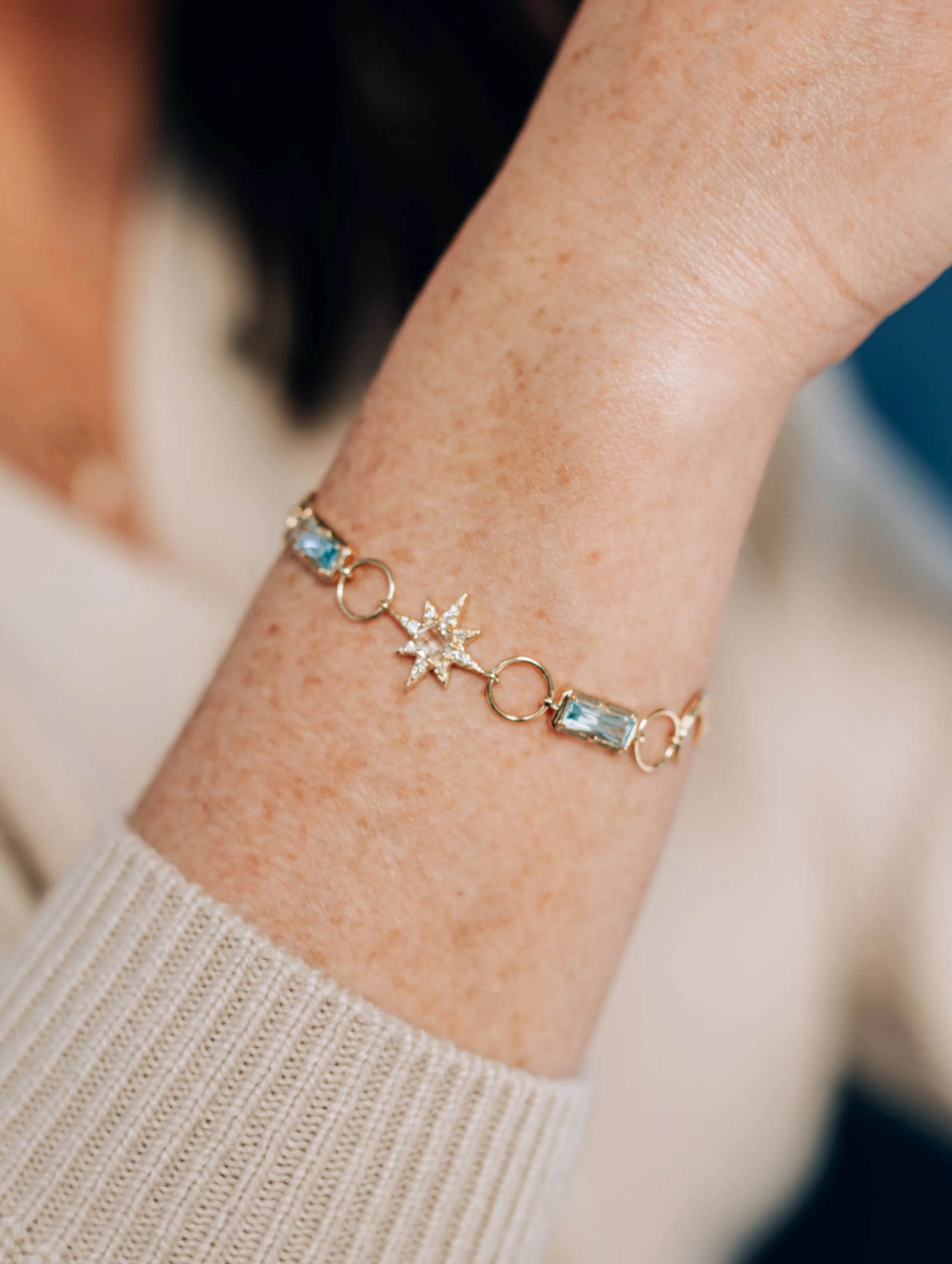 Aztec Luna Link Bracelet