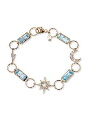 Aztec Luna Link Bracelet