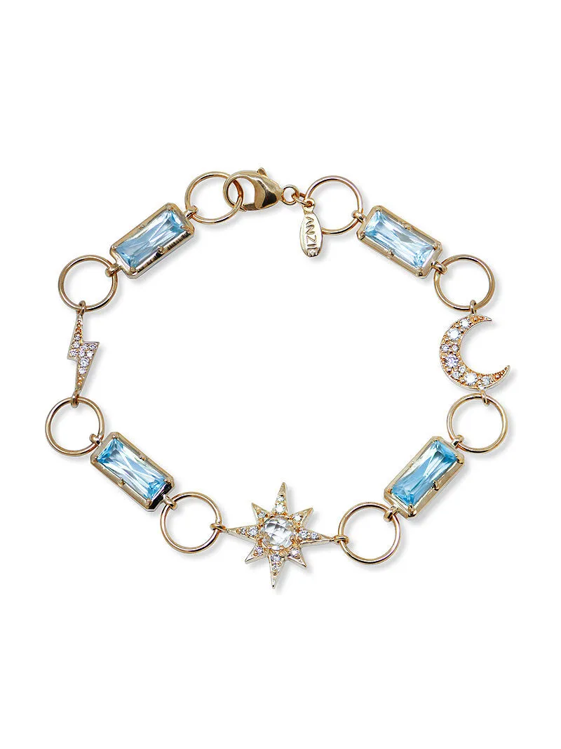 Aztec Luna Link Bracelet