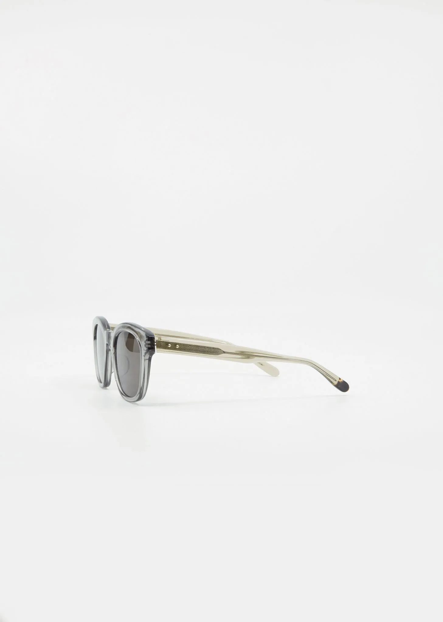 B0014 Sunglasses — Clear Grey / Peridot, Brown