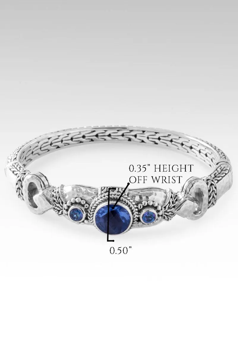 Beacon of Courage Bangle™ in Blue Violet Fluorite