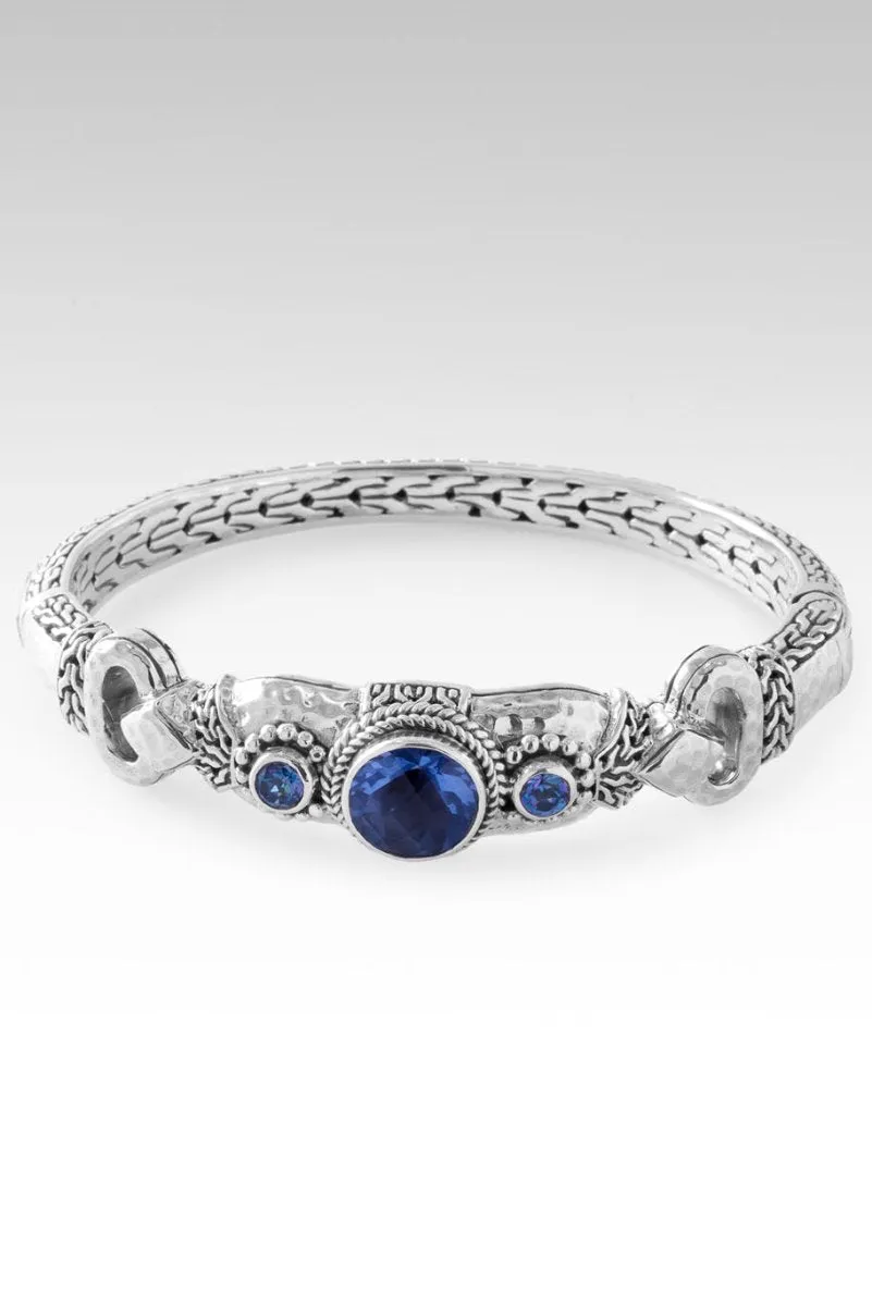 Beacon of Courage Bangle™ in Blue Violet Fluorite