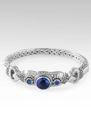 Beacon of Courage Bangle™ in Blue Violet Fluorite