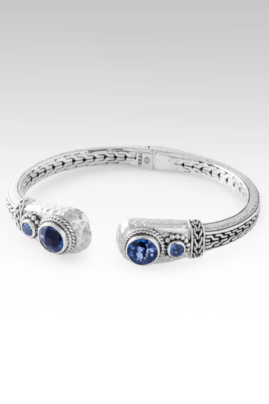 Beacon of Courage Tip-to-Tip Bracelet™ in Blue Violet Fluorite