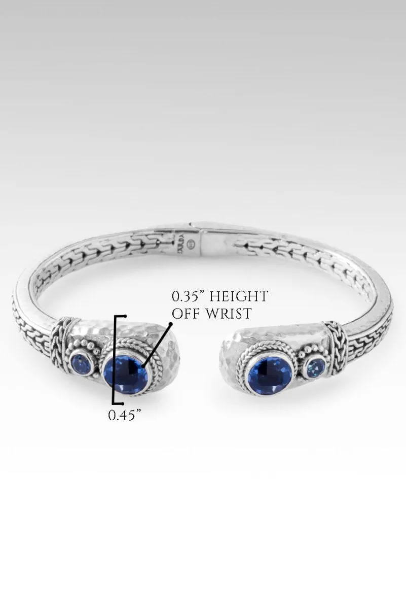 Beacon of Courage Tip-to-Tip Bracelet™ in Blue Violet Fluorite