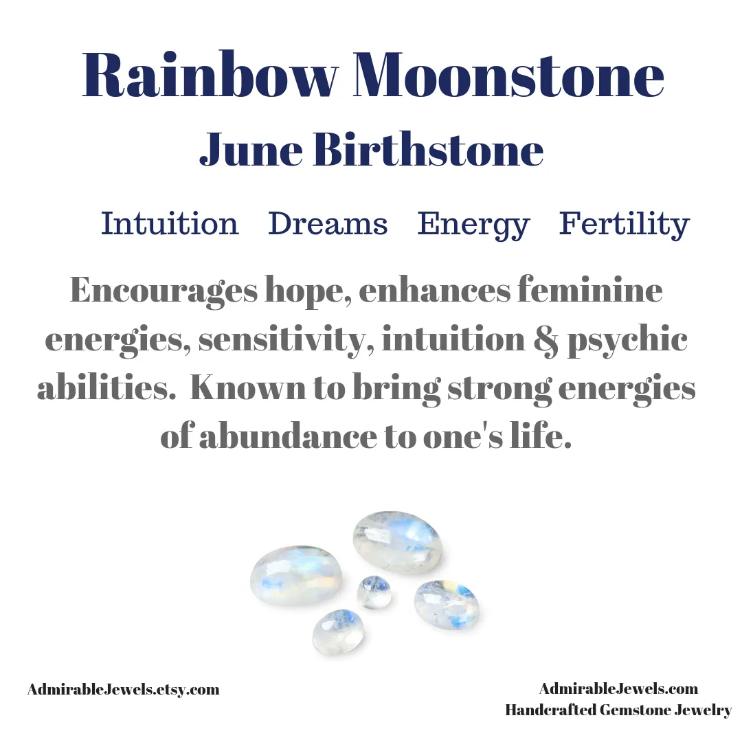 Beaded Rainbow Moonstone Necklace