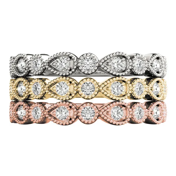 Bella Women's Diamond Stacker Wedding Ring