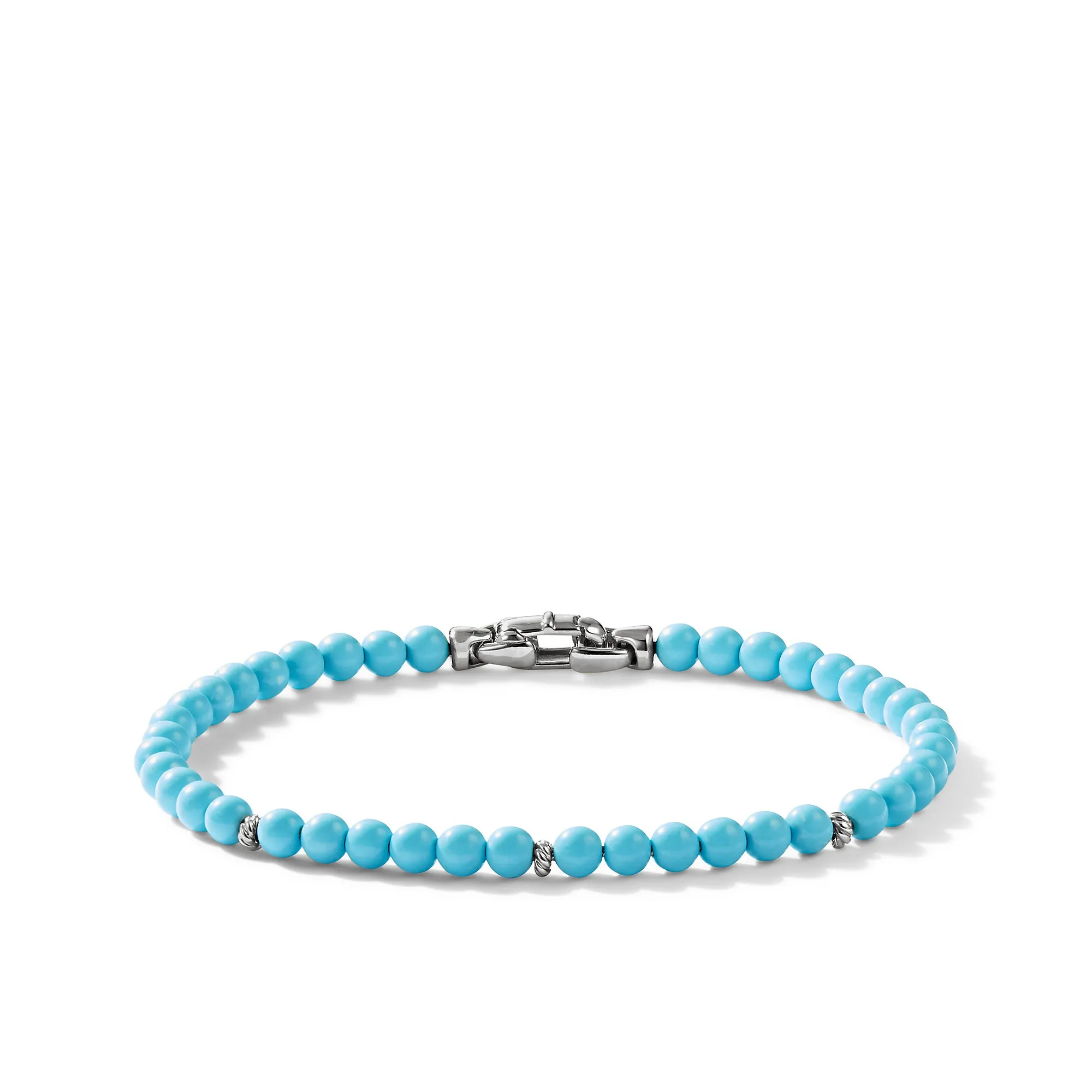 Bijoux Spiritual Beads Bracelet in Turquoise and Sterling Silver\, 4mm