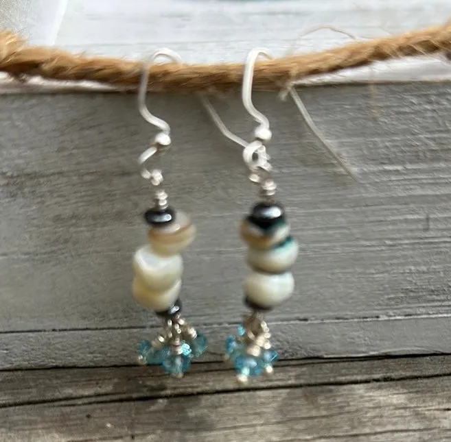 Charm bracelet & earring set