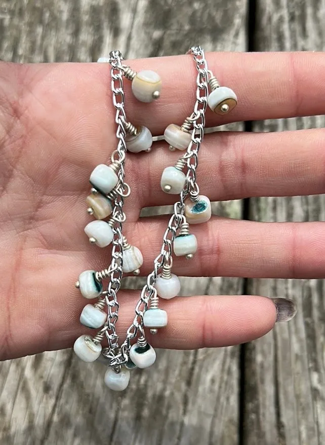 Charm bracelet & earring set