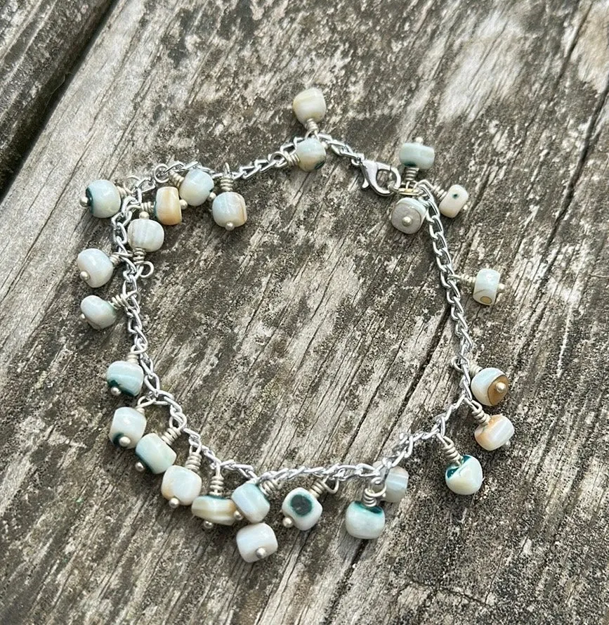 Charm bracelet & earring set