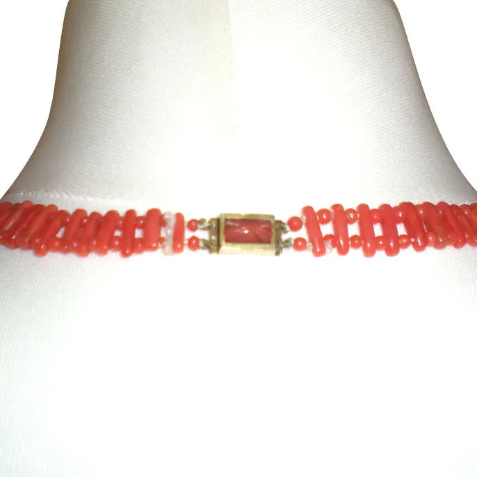 Coral Statement Necklace