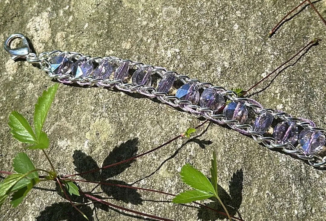 Crystal heart bracelet