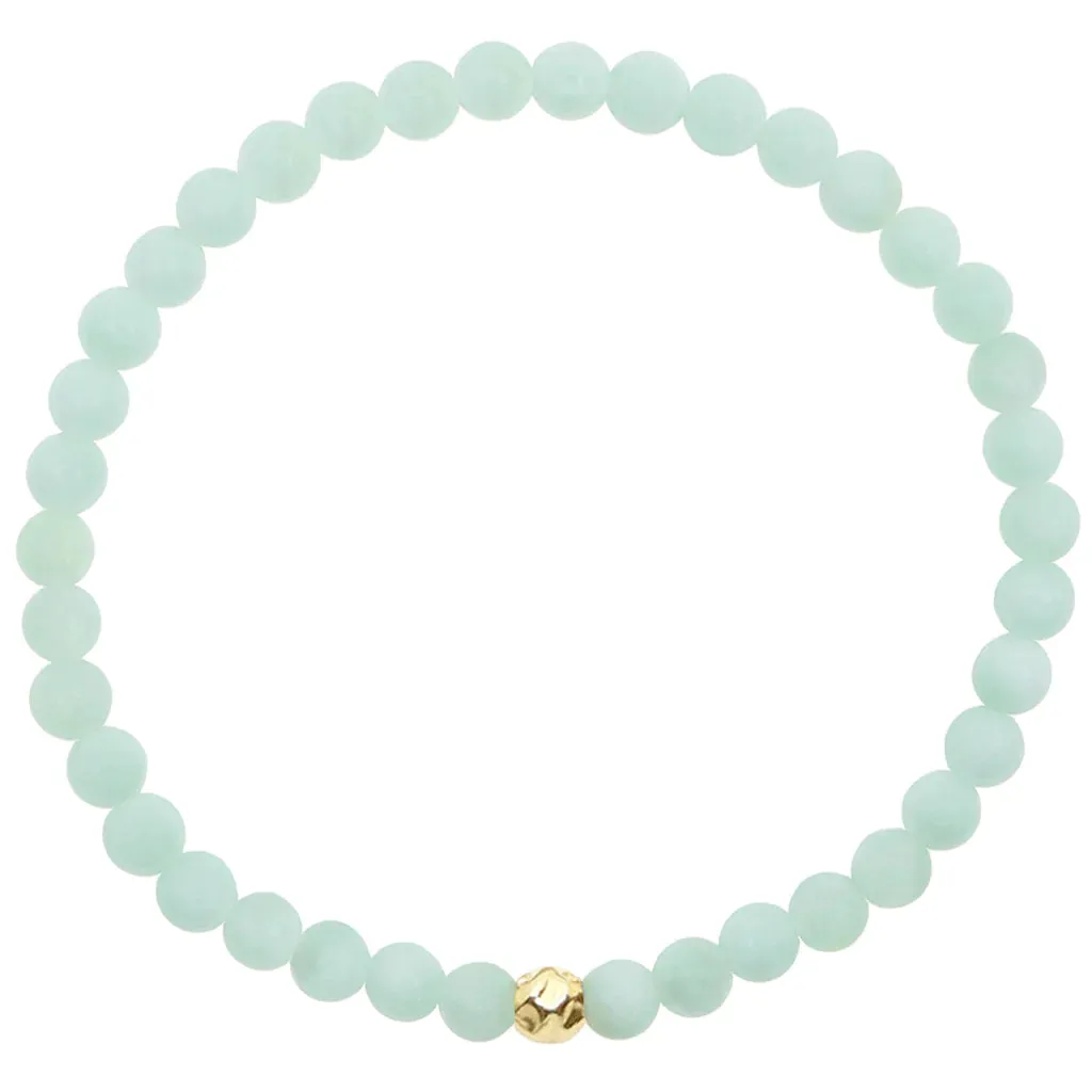 Dainty Hope Bracelet - Green Moonstone