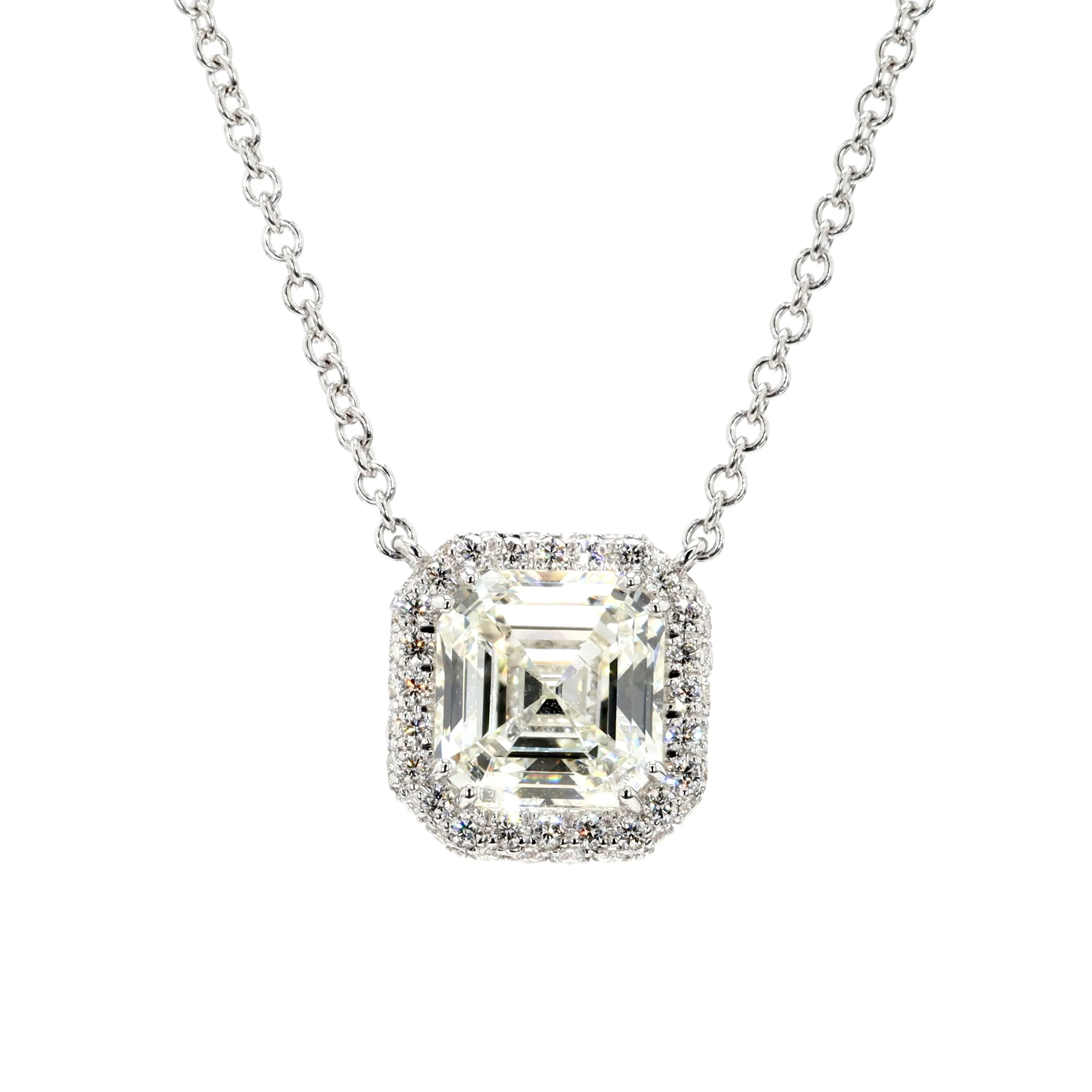 Diamond Halo Necklace