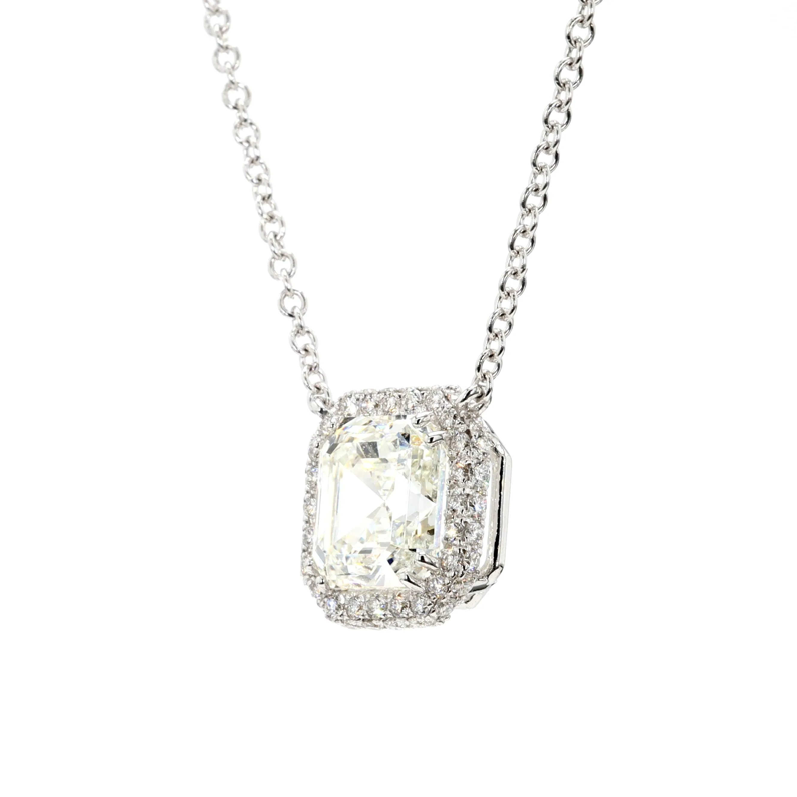 Diamond Halo Necklace