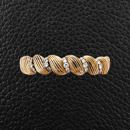 Diamond, Platinum & Yellow Gold Bracelet