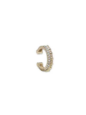 Double Dew Drop Pavé Ear Cuff