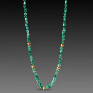 Emerald Crystals Necklace
