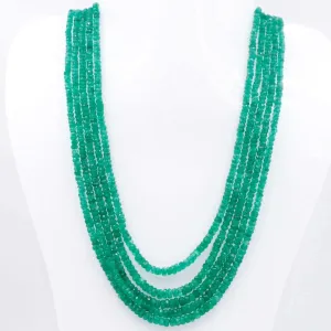Emerald Layered Necklace Layered Necklace Long Necklace Beaded Emerald Necklace Gemstone Necklace Emerald Multi Strand Necklace SKU: 6143130