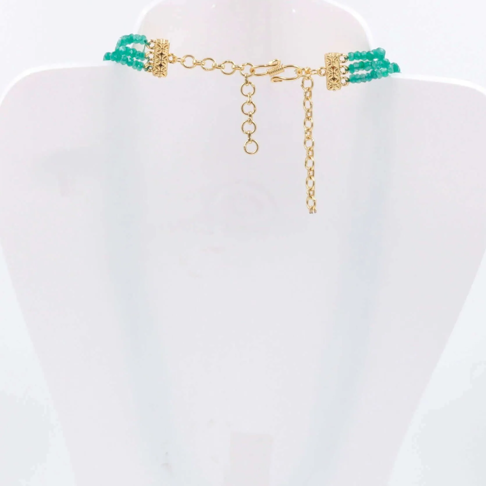 Emerald Layered Necklace Layered Necklace Long Necklace Beaded Emerald Necklace Gemstone Necklace Emerald Multi Strand Necklace SKU: 6143130