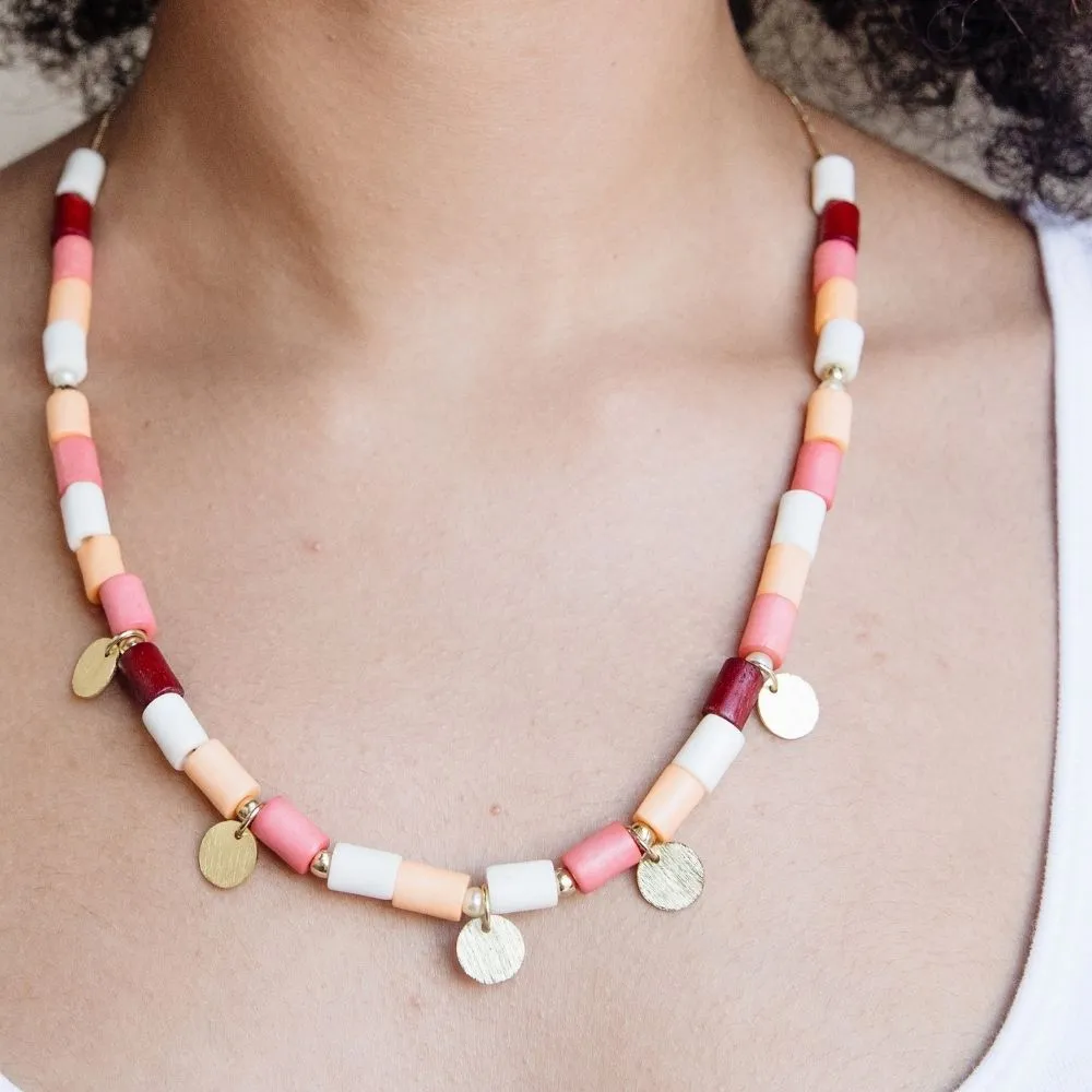 Emily Necklace Coral