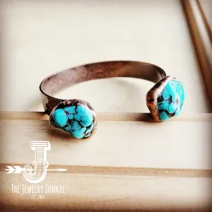 Genuine Natural Turquoise Cuff Bangle Bracelet 806t