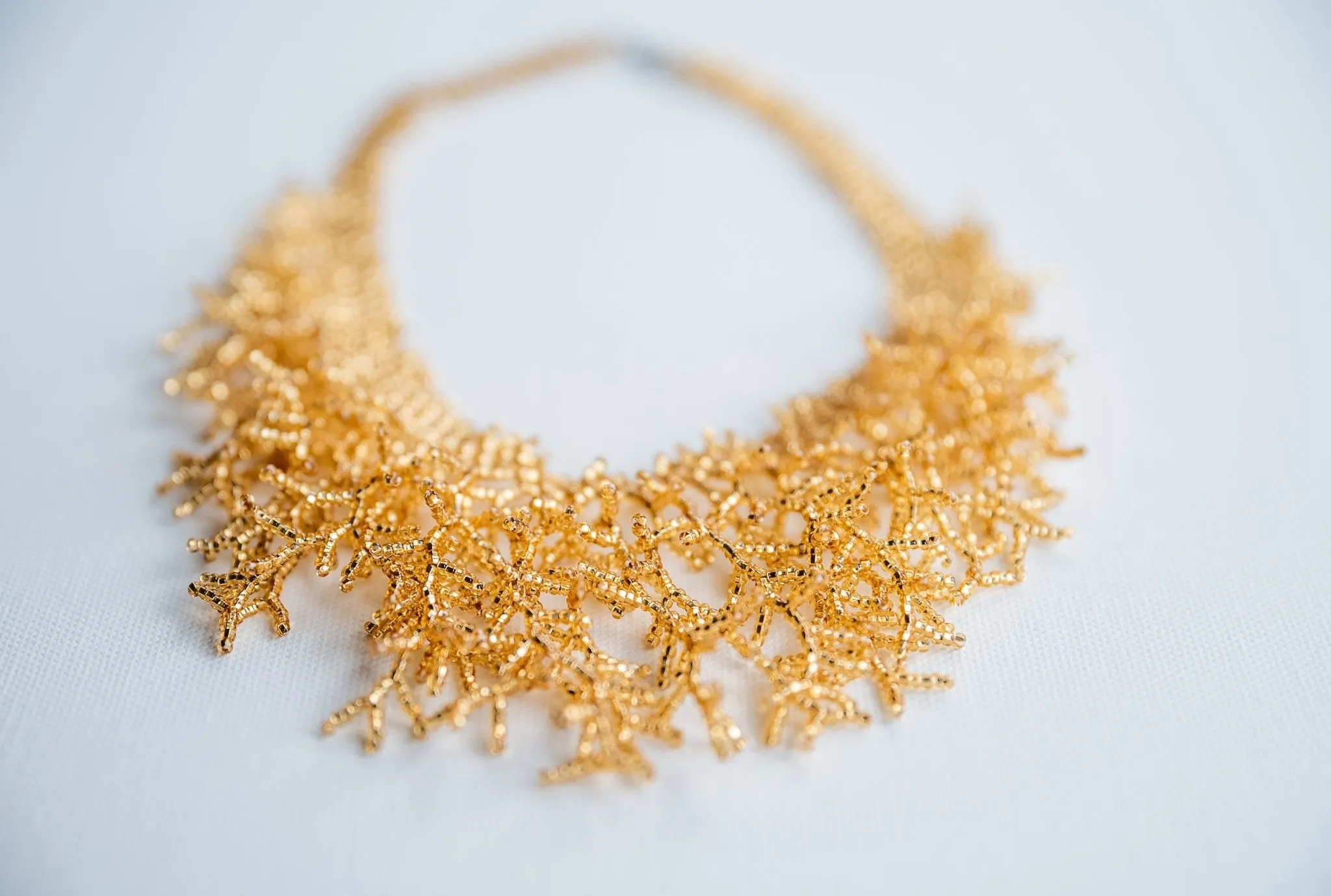 Gold Coral Necklace