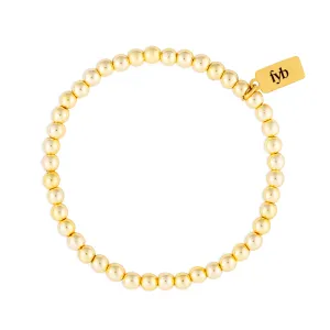 GOLD STAPLE BRACELET