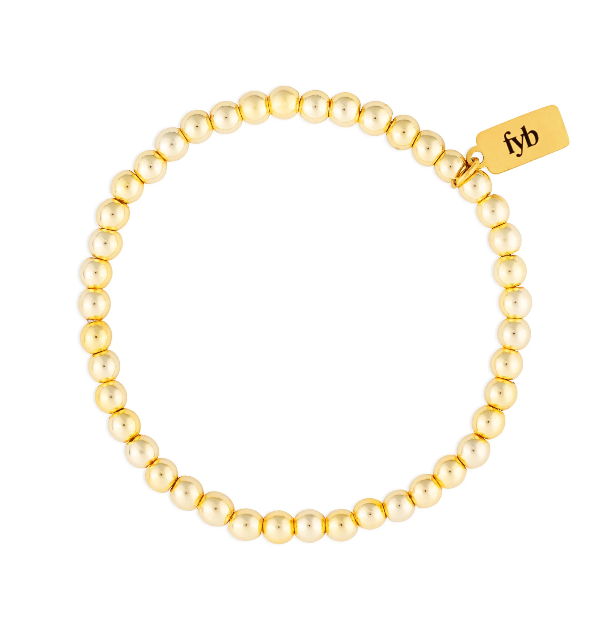 GOLD STAPLE BRACELET