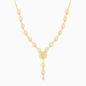 Golden Glorious Flower Necklace
