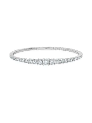 Graduated Flex Bracelet in Platinum