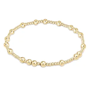 Hope Unwritten Bracelet 2mm Gold Beads With 4mm Gold Beads